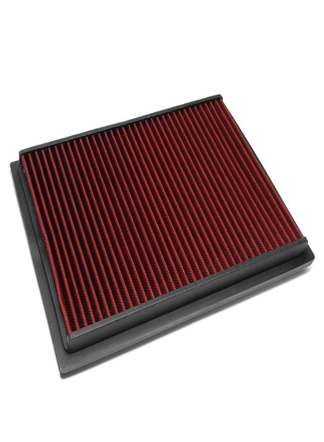 Auto Dynasty High Flow Engine Air Panel Filter Drop-in Reusable & Washable Compatible with Lexus GX460 Toyota FJ Cruiser 4Runner 1GR-FE 4.0L V6 1UR-FE 4.6L V8 2010-2024 CA10835 (Red) - Image 1